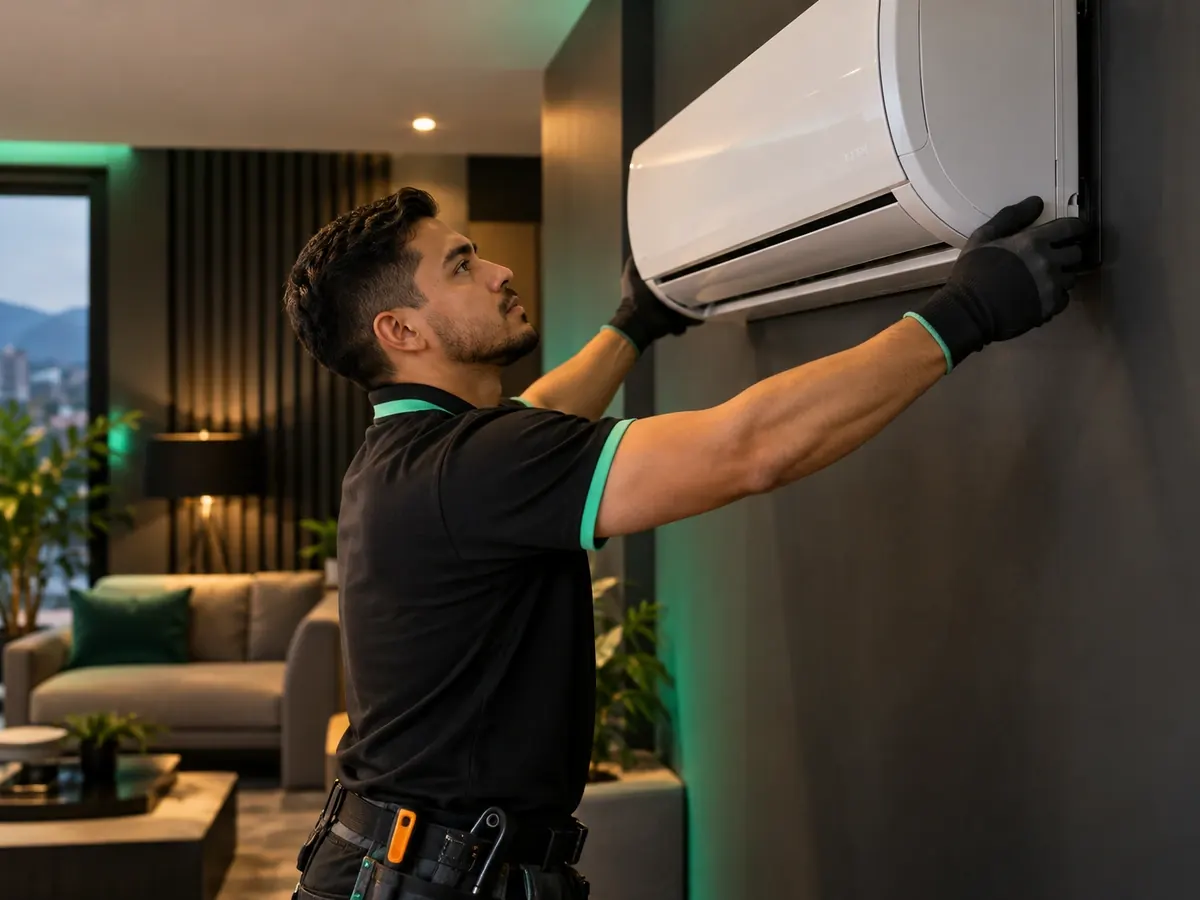 Instalación de aire acondicionado